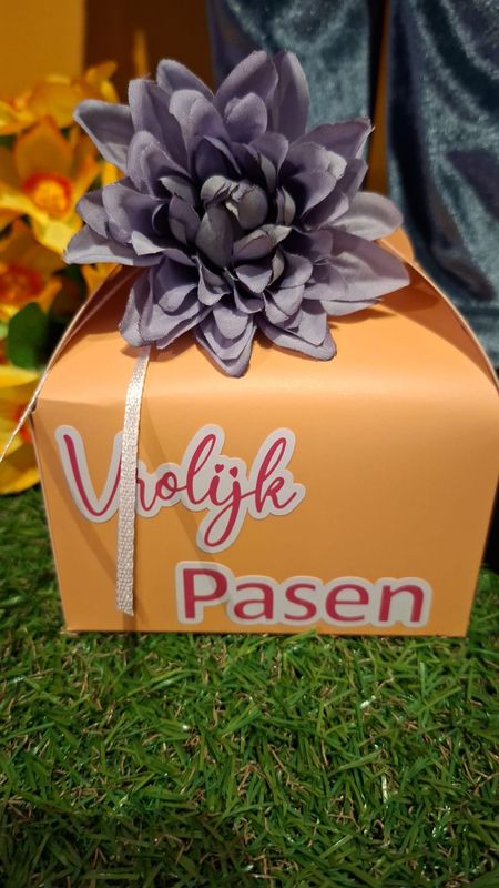 Paasdoosje met Chocolade Paaseitjes – 270g | Vrolijk Pasen Cadeau