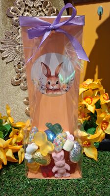Paascadeauzakje met Snoep en Chocolade – Paashaas Geschenk