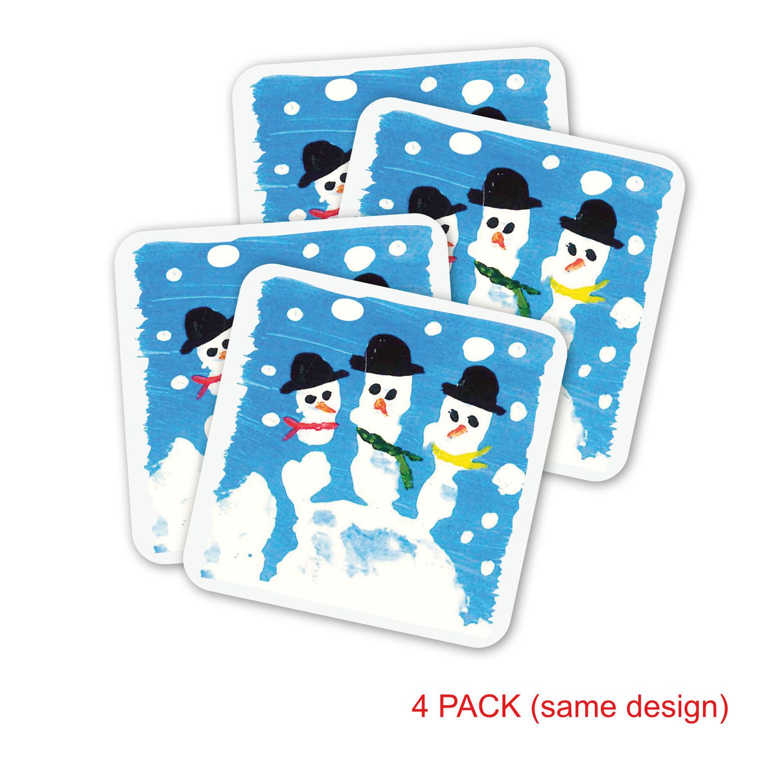 Christmas Coasters - pack of 4