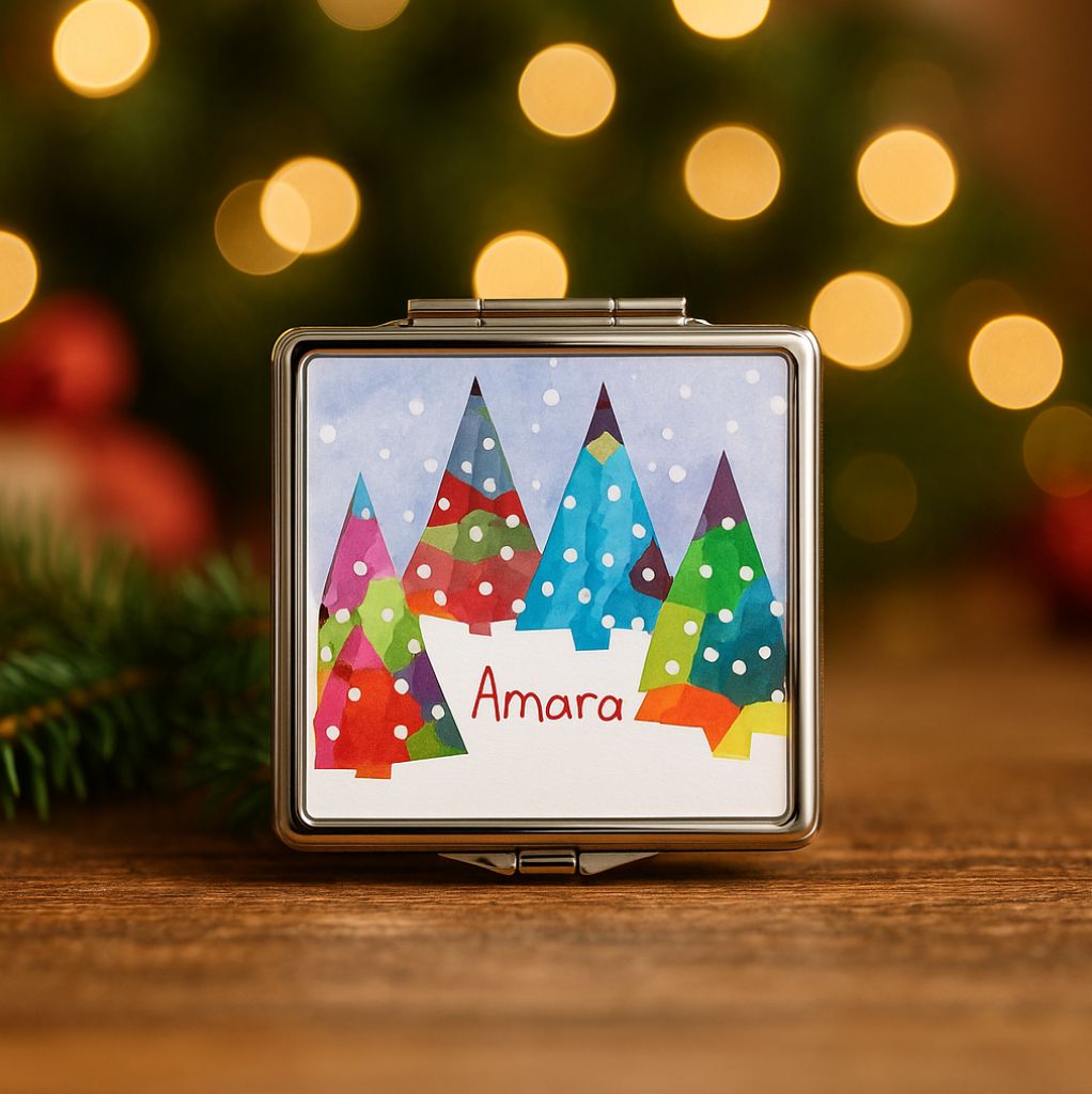 Christmas Compact Mirror