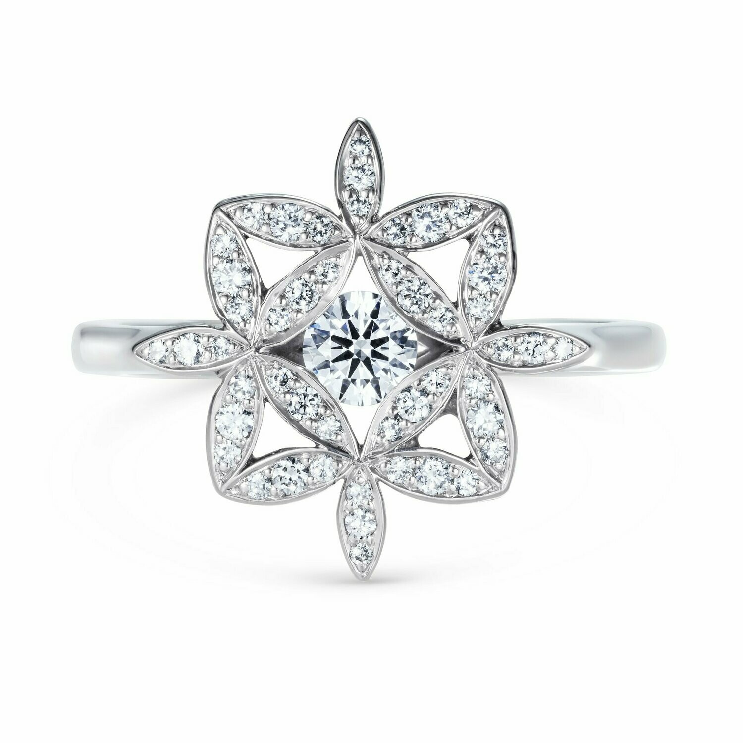 Yasmin Diamond Ring Platinum