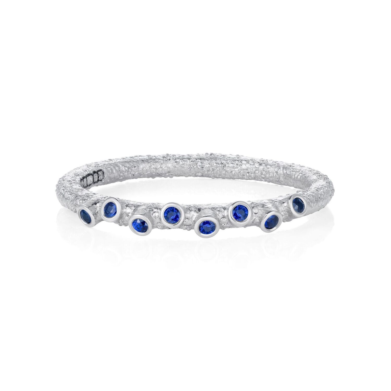 Twigs and Buds Stackable Band Platinum Blue Sapphires Twigs and Buds Stackable Band Platinum Blue Sapphires