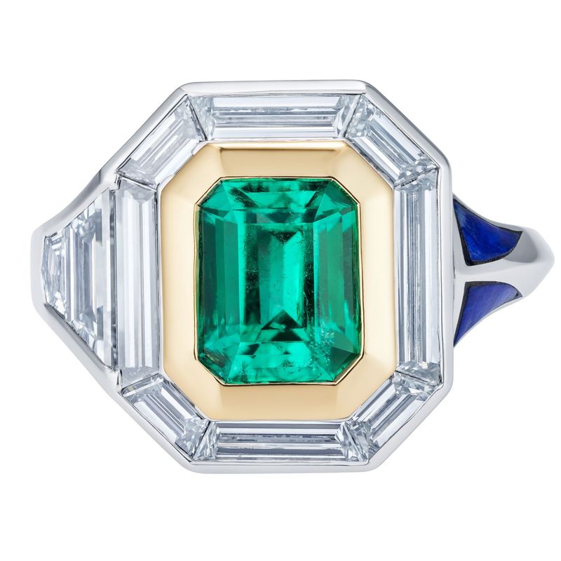 Emerald Star Nebula Ring
