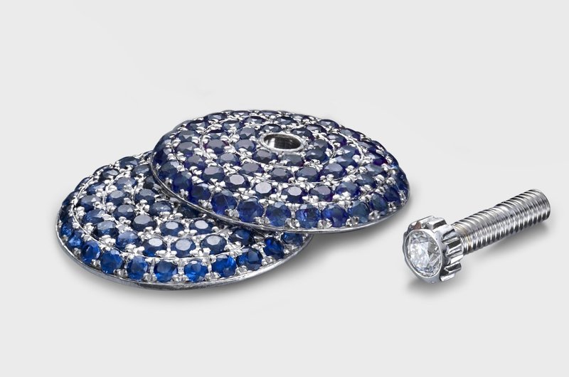 Aureole 0.68ct Sapphire Epitome Topper 18k White Gold