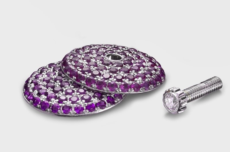 Aureole 0.68ct Ruby Epitome Topper 18k White Gold