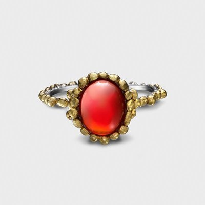 Saisons Fire Opal Ring 24k Gold