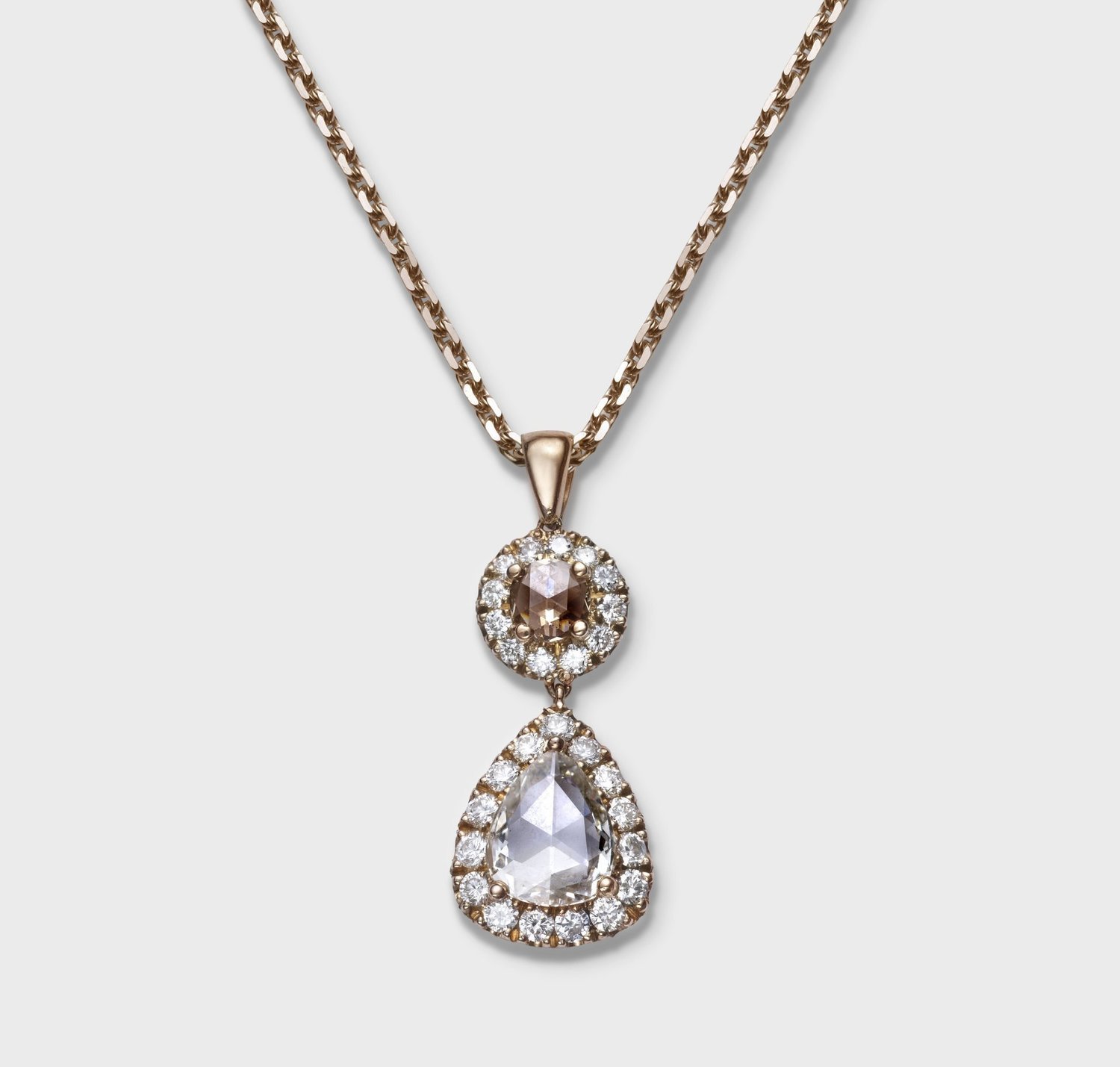 Zahr 1.26ct Diamond Pendant 18k Rose Gold