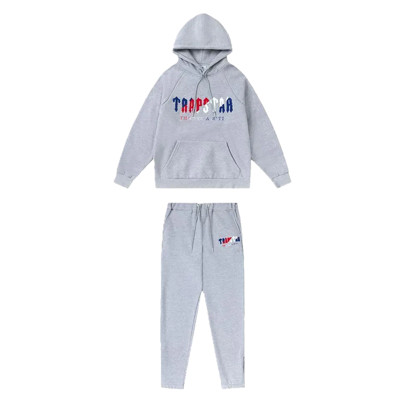 TRAPSTAR CHENILLE GREY BLUE RED WHITE