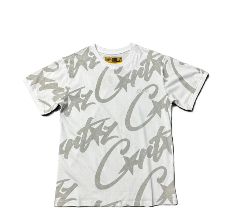 Corteiz Allstarz Allover T-Shirt White