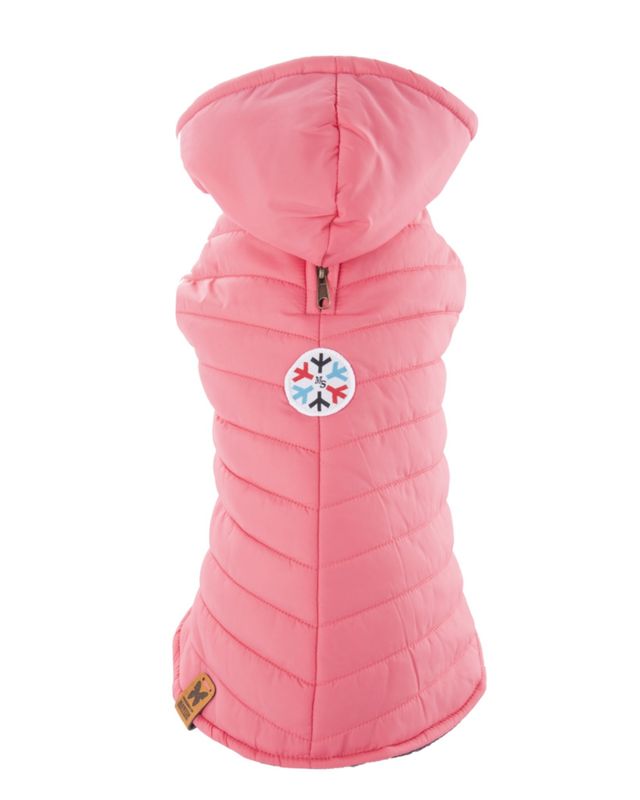 Doudoune à capuche rose collection « Flocon » - Martin Sellier