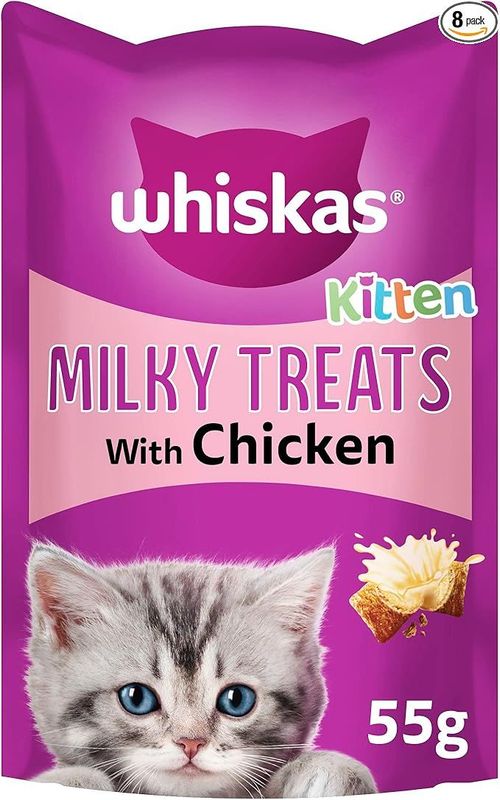 Whiskas Milky Treats with Chicken Kitten x 2 55g