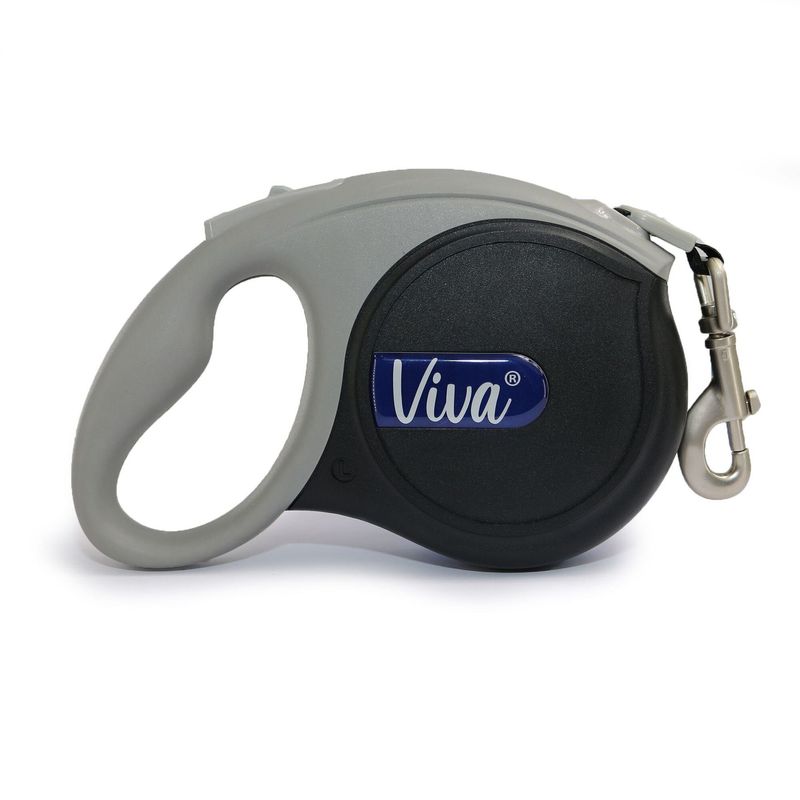 Ancol Viva Retractable Tape Dog Lead Black Large 5m