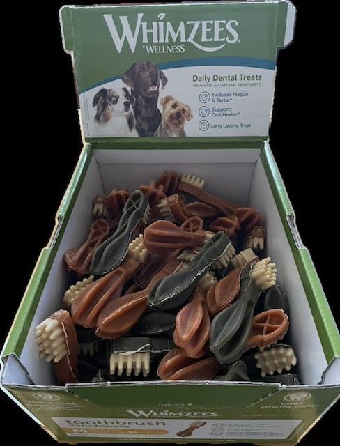 Whimzees Toothbrush Medium - Daily Dental Treats