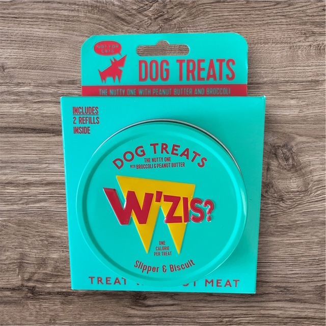 W'Zis Slipper & Biscuit Dog Treats - Tin & Refills (Vegan)