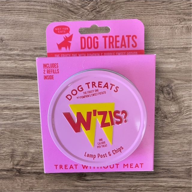 W'Zis Lamp Post & Chips Dog Treats -  Tin & Refills - (Vegan)