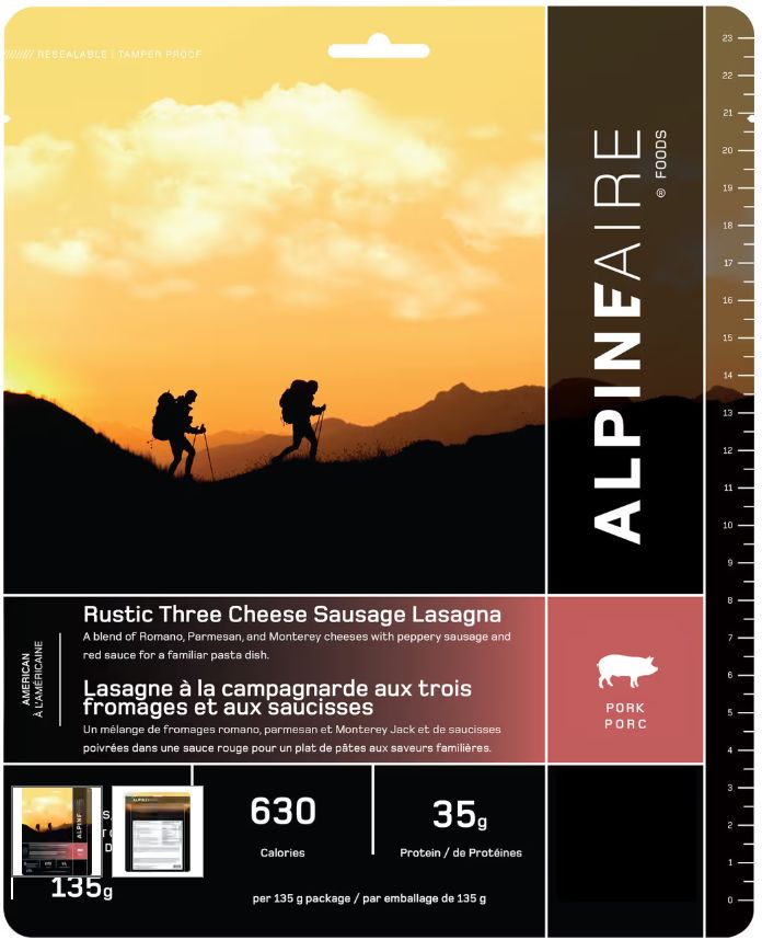 Alpineaire - Rustic Three Cheese Sausage Lasagna