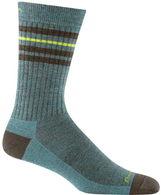 Darn Tough - Men's Lifestyle - Letterman, Crew Lightweight, No Cushion - 6069, Colour: Canopy *disc*, Size: Large