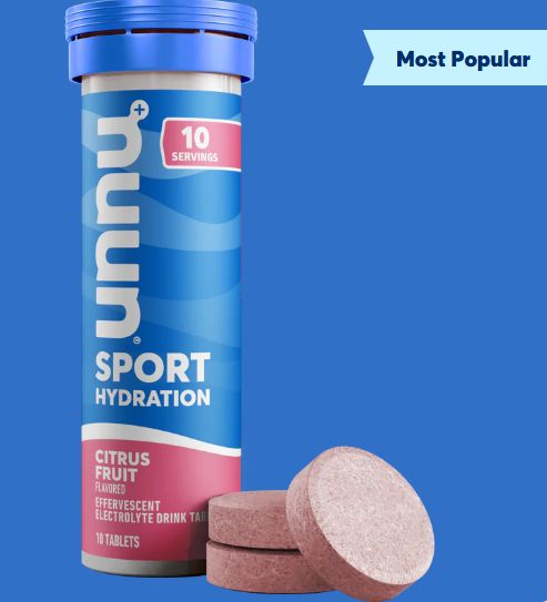 Nuun - Sport Electrolyte Tablets, 10 Pack, Flavour: Citrus Fruit