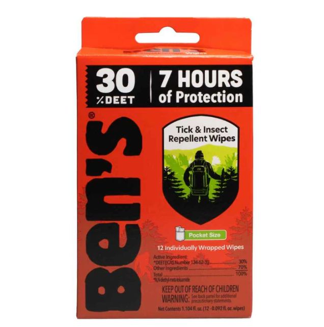 Ben's - Tick and Insect Repellent Wipes