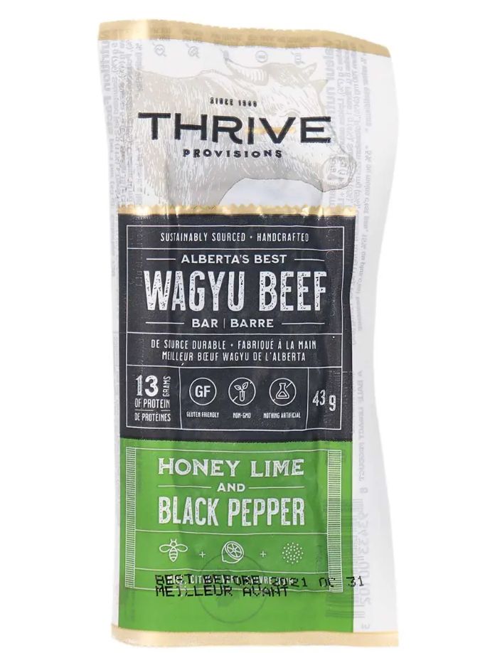 Thrive - Honey Lime &amp; Black Pepper Beef Protein Bar