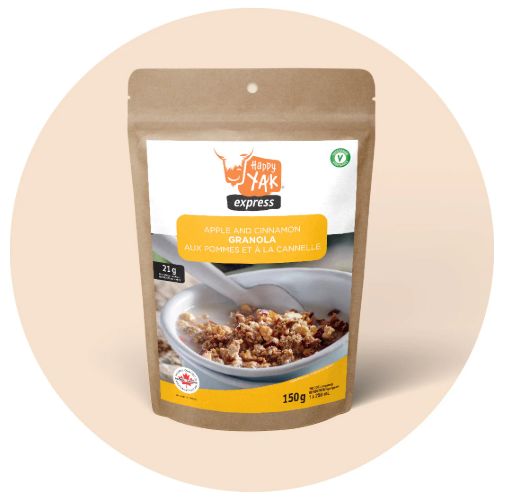 Happy Yak - Apple &amp; Cinnamon Granola, 1 Serving