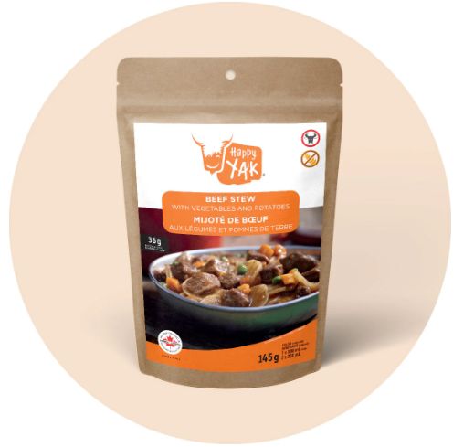 Happy Yak - Beef Stew with Veg and Potatoes, 1 Serving