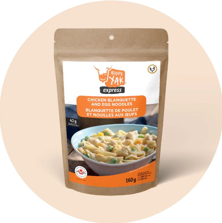 Happy Yak - Chicken Blanquette and Egg Noodles, 1 Serving