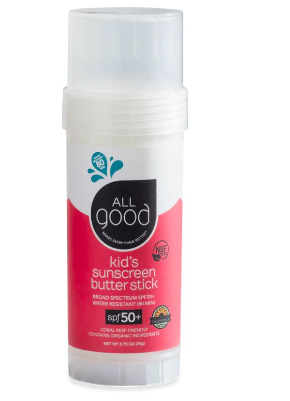 All Good - Kids Sunscreen Mineral Butter Stick, SPF 50, 3oz/78g