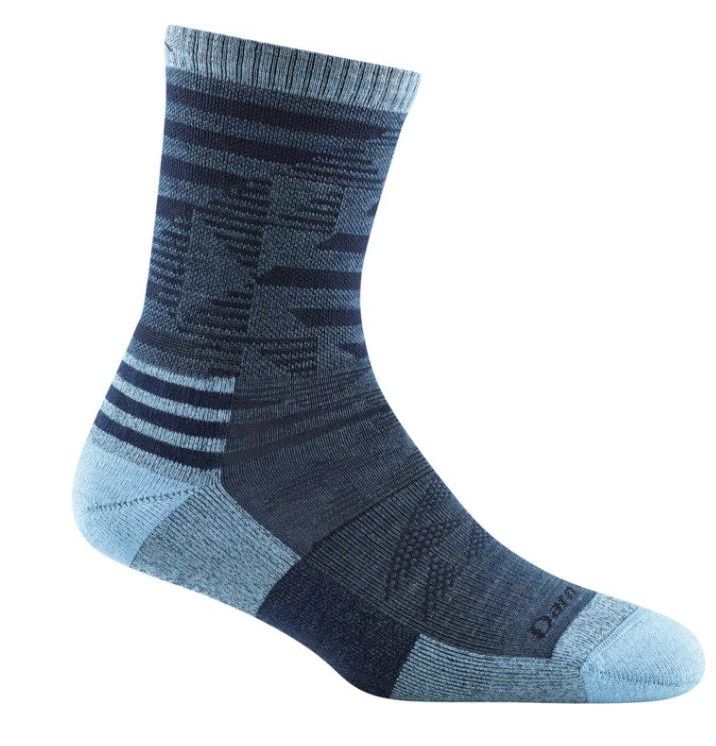 Darn Tough - Women's Hike/Trek - Micro Crew, Lightweight, Cushion - 1985 *disc*, Colour: Denim, Size: Large