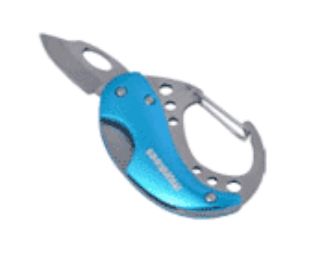 Munkees - Mini Carabiner Knife, Blue