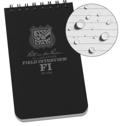 Rite in the Rain - 3x5 Notebook, Field Interview
