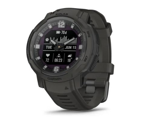 Garmin - Instinct Crossover Solar Watch - Graphite, Style: Crossover-Solar