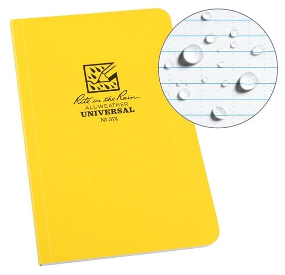 Rite in the Rain - Soft Cover Field Flex Bound - Universal, Colour: Yellow