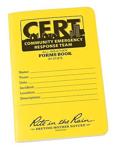 Rite In the Rain - CERT Forms Book - Field Flex *disc*