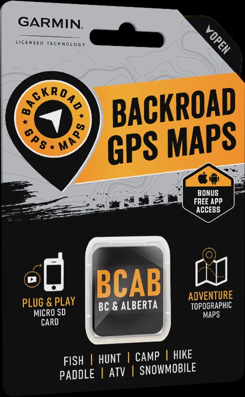BRMB - GPS Maps - SD Card, Location: BC / AB
