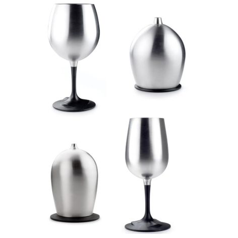 GSI - Glacier Stainless Nesting Wine Glass