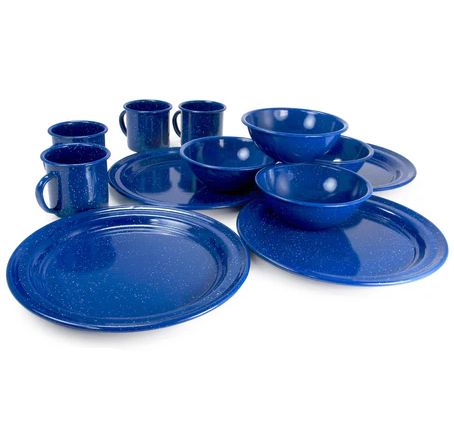 GSI - Sierra Table Set, 12 piece set, Enamel - Blue