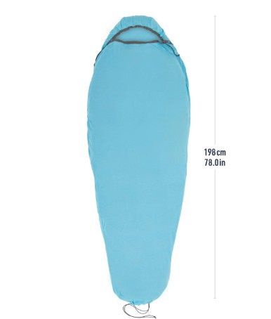 Sea to Summit - Breeze Liner - Atoll Blue, Shape: Compact Mummy
