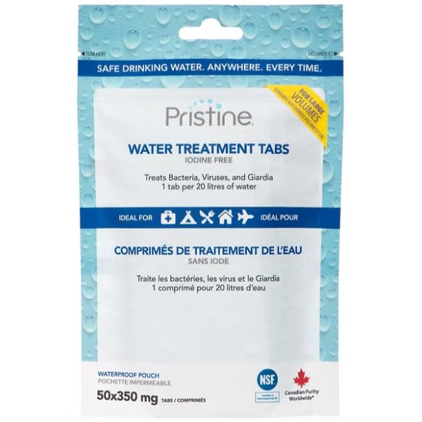 Pristine - Water Treatment Tabs (167mg/20L) - 50 x 350mg