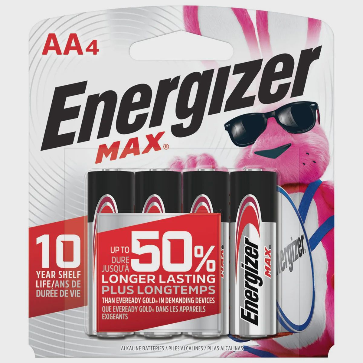 Energizer - Max AA, Quantity: 4 Pack