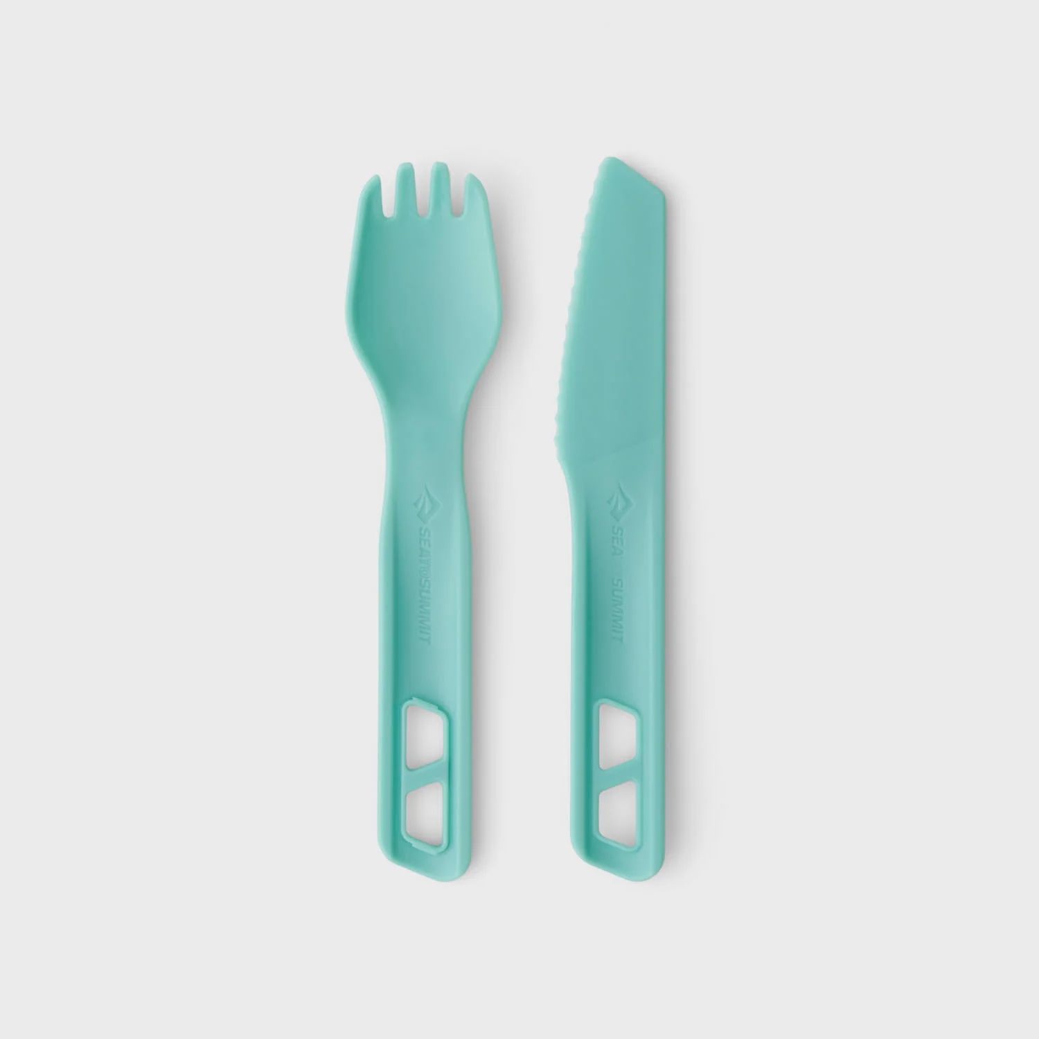 Sea to Summit - Passage Cutlery set - 2 piece - Spork &amp; Knife, Colour: AquaSea Blue