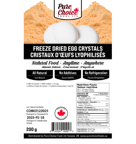 Pure Choice - Whole Egg Crystals