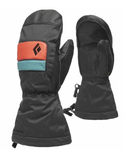Black Diamond - Kid's Spark Mitts, Colour: Caspian/Rust, Size: Small