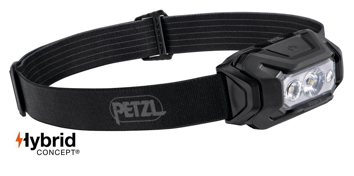 Petzl - Aria 2 RGB Headlamp, Colour: Black