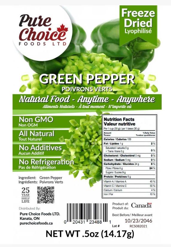 Pure Choice - Green Peppers