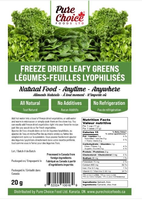 Pure Choice - Leafy Greens, Packaging: New