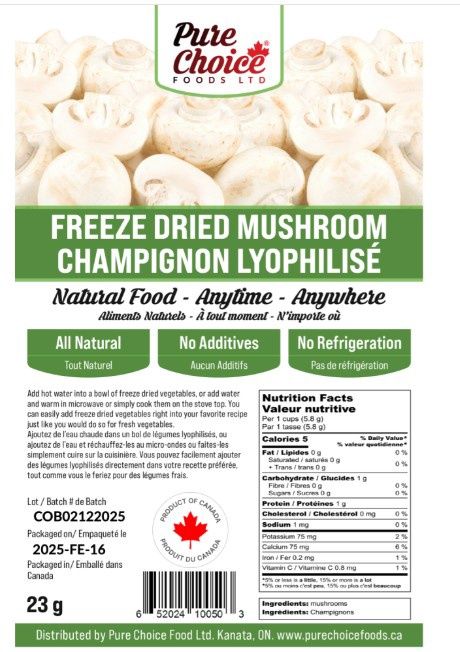 Pure Choice - Mushrooms
