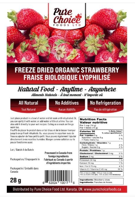 Pure Choice - Organic Strawberries