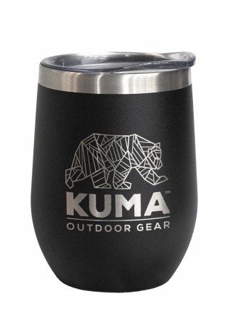 Kuma - Wine Tumbler, Colour: Black