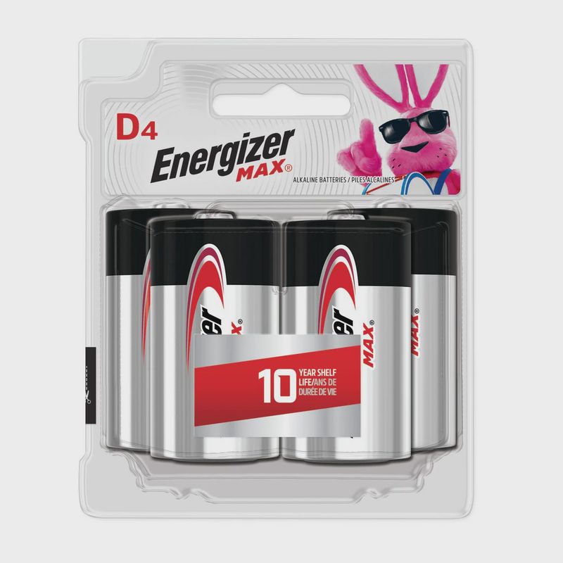 Energizer - Max D Battery - 4 Pack